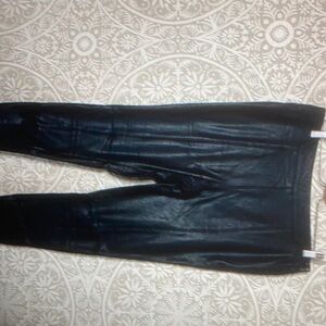 Topshop Black Faux leather pants